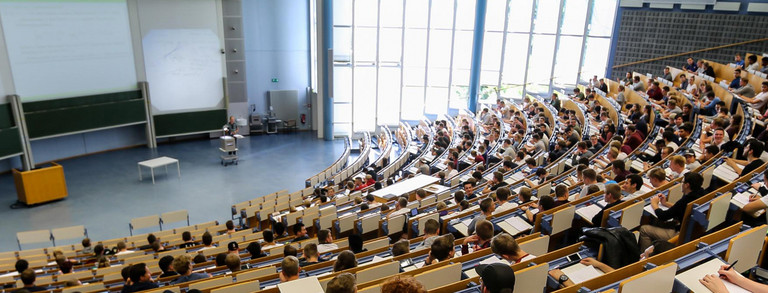 A lecture in the Audimax